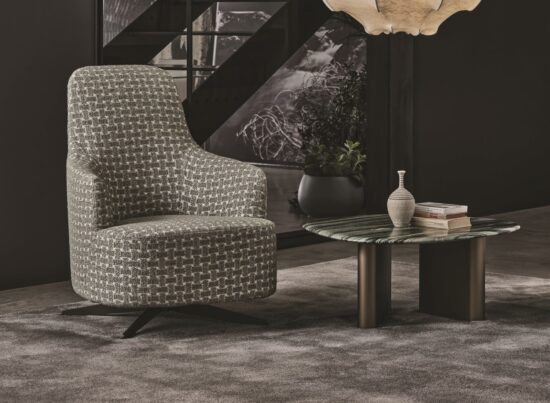 Porada Copine Bergere Girevole Armchair 01
