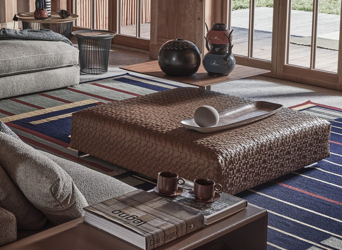 Flexform Bangkok Weave Ottoman 01