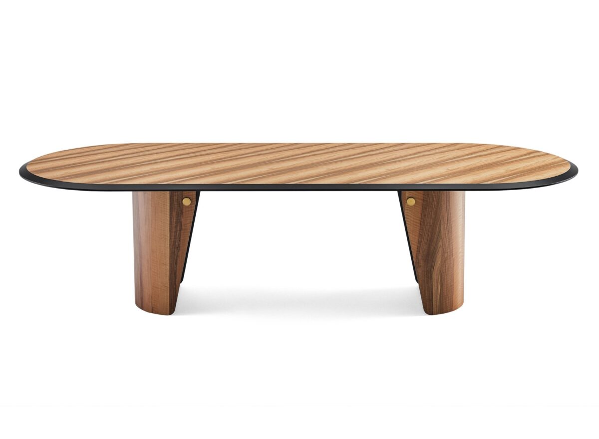 Gallotti Radice Manto Oval Wood Dining Table 03