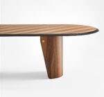 Gallotti Radice Manto Oval Wood Dining Table 05