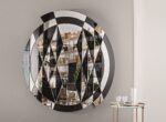 Gallotti Radice Mirror Black and White Beat Mirror 01