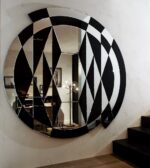 Gallotti Radice Mirror Black and White Beat Mirror 02