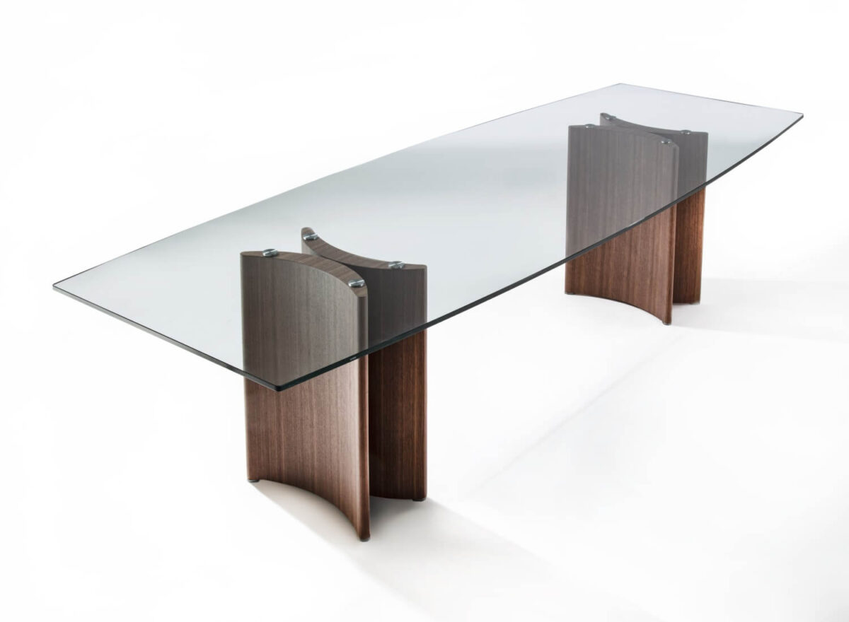 Porada Alan Glass Barrel Dining Table 02