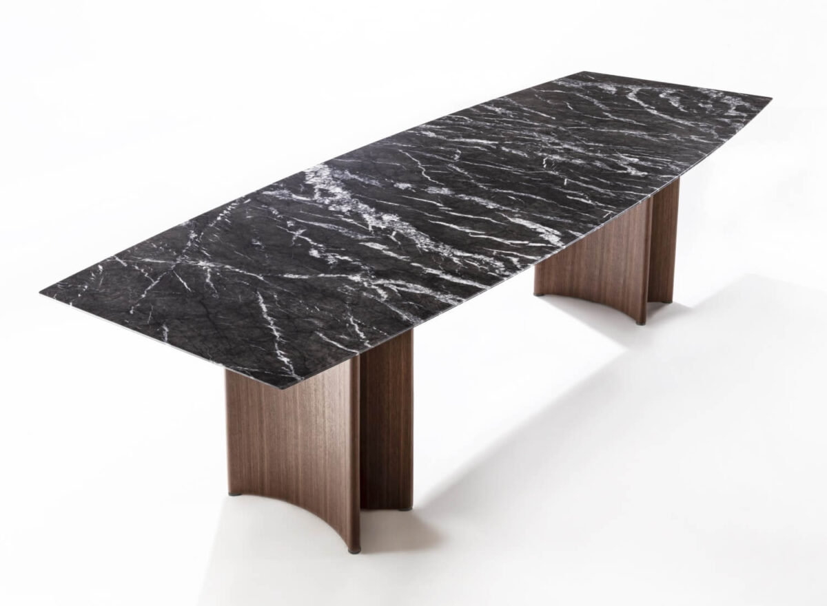 Porada Alan Marble Barrel Dining Table 03