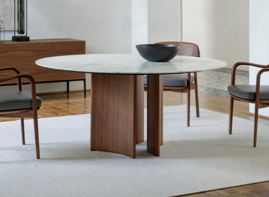 Porada Alan Round Marble Dining Table 01