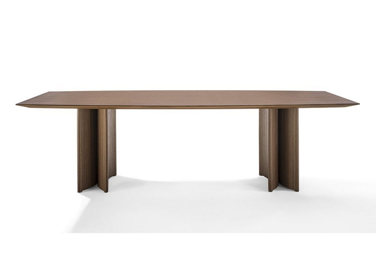 Porada Alan Wood Barrel Dining Table 03