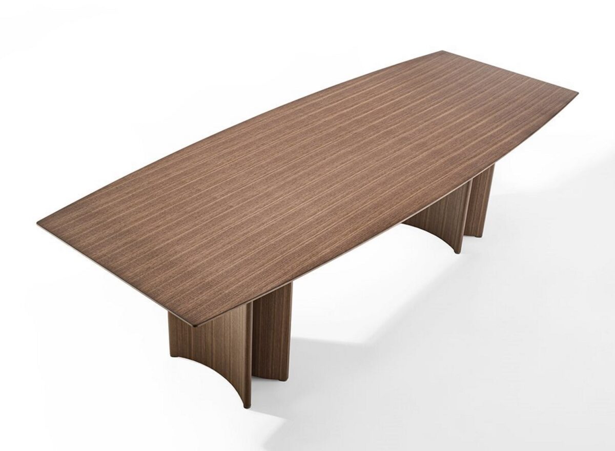 Porada Alan Wood Barrel Dining Table 04