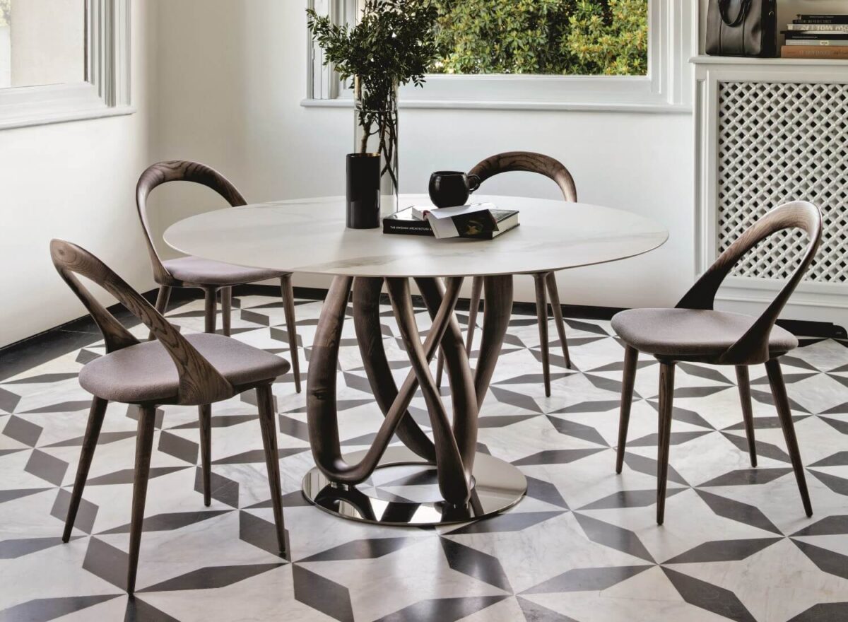 Porada Infinity Round Ceramic Dining Table 01