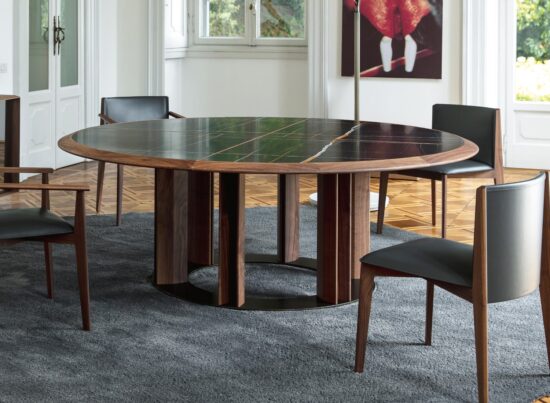 Porada Thayl Round Marble Dining Table 01