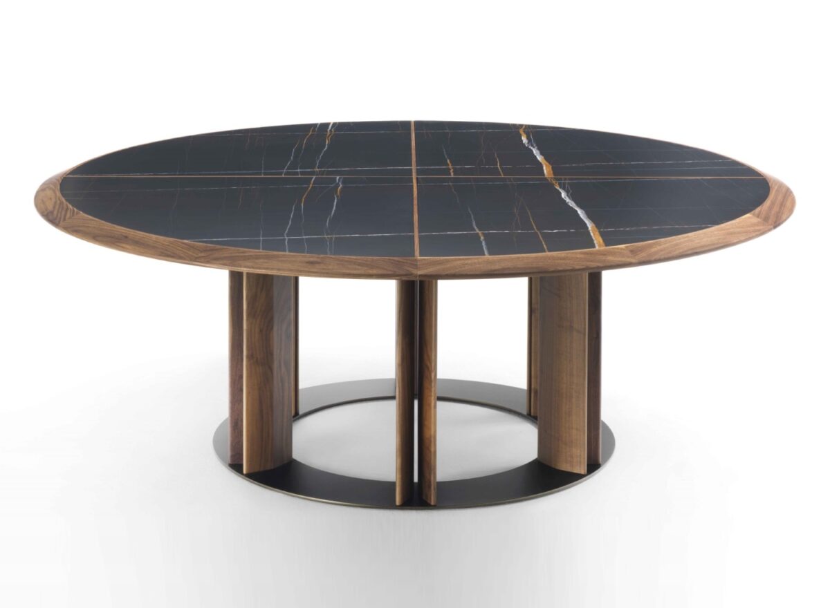 Porada Thayl Round Marble Dining Table 02
