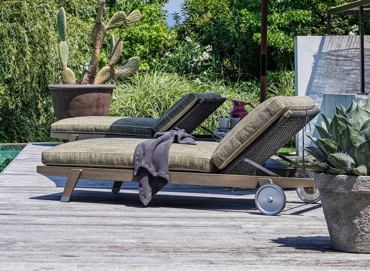 Flexform Hora Sexta Outdoor Sunlounger 01