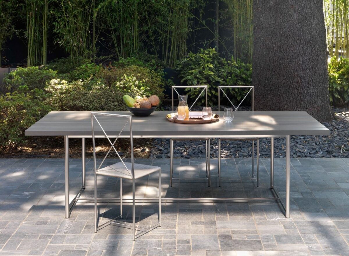 Flexform Moka Outdoor Dining Chair Metal 02