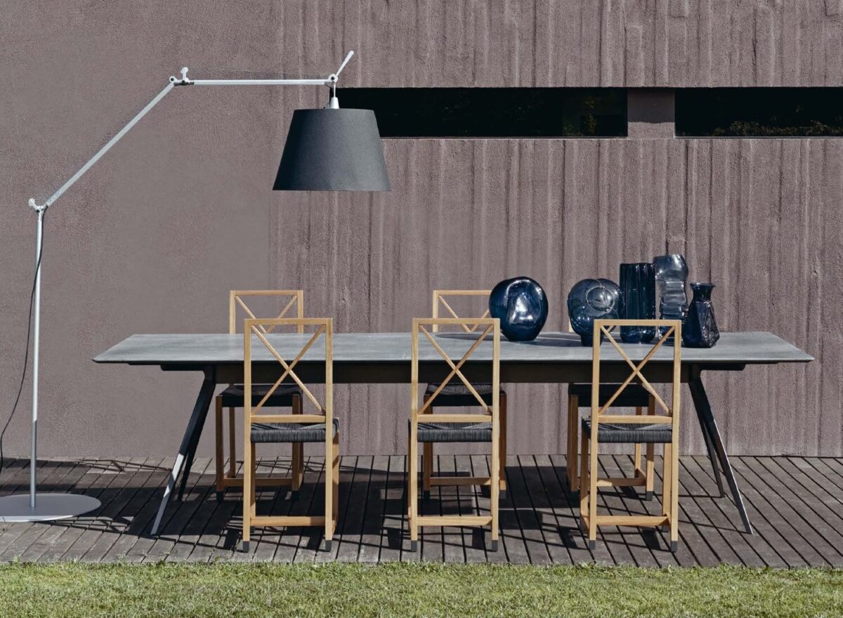 Flexform Moka Outdoor Dining Chair Wood 03