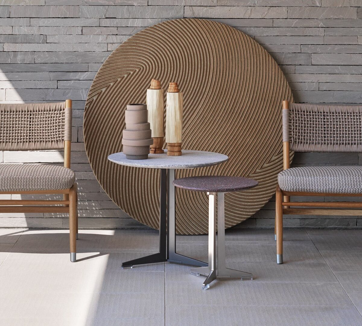 Flexform Outdoor Fly Round Side Table 02