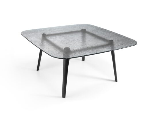 Fiam Magma Square Glass Dining Table 05