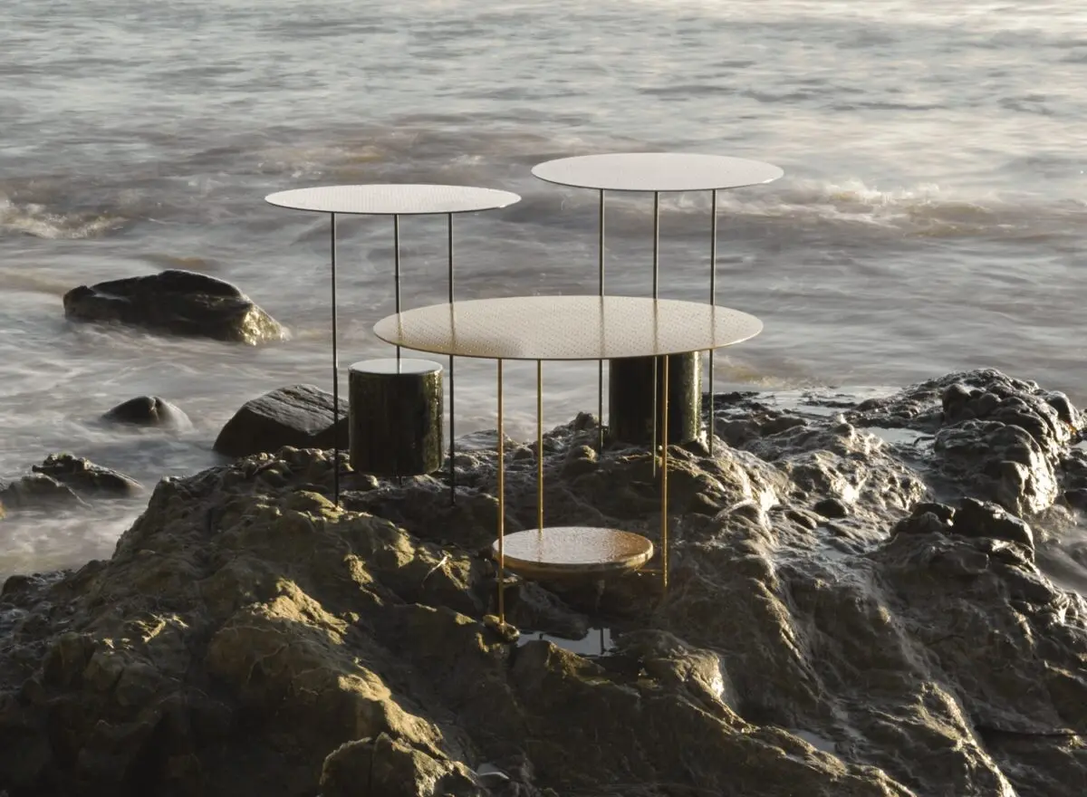 Fonte Molteni & C. PANNA COTTA コーヒーテーブル 大理石 黒