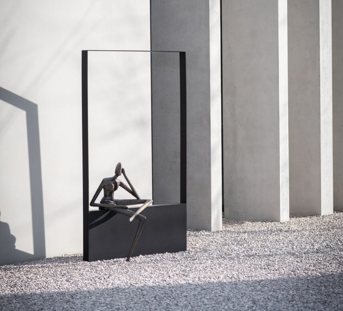 Gardeco Let Me Think Bronze Sculpture GND GA321 03