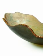 Gardeco Mapa Glass Bowl Ouro Fosca Bronze Top Detail