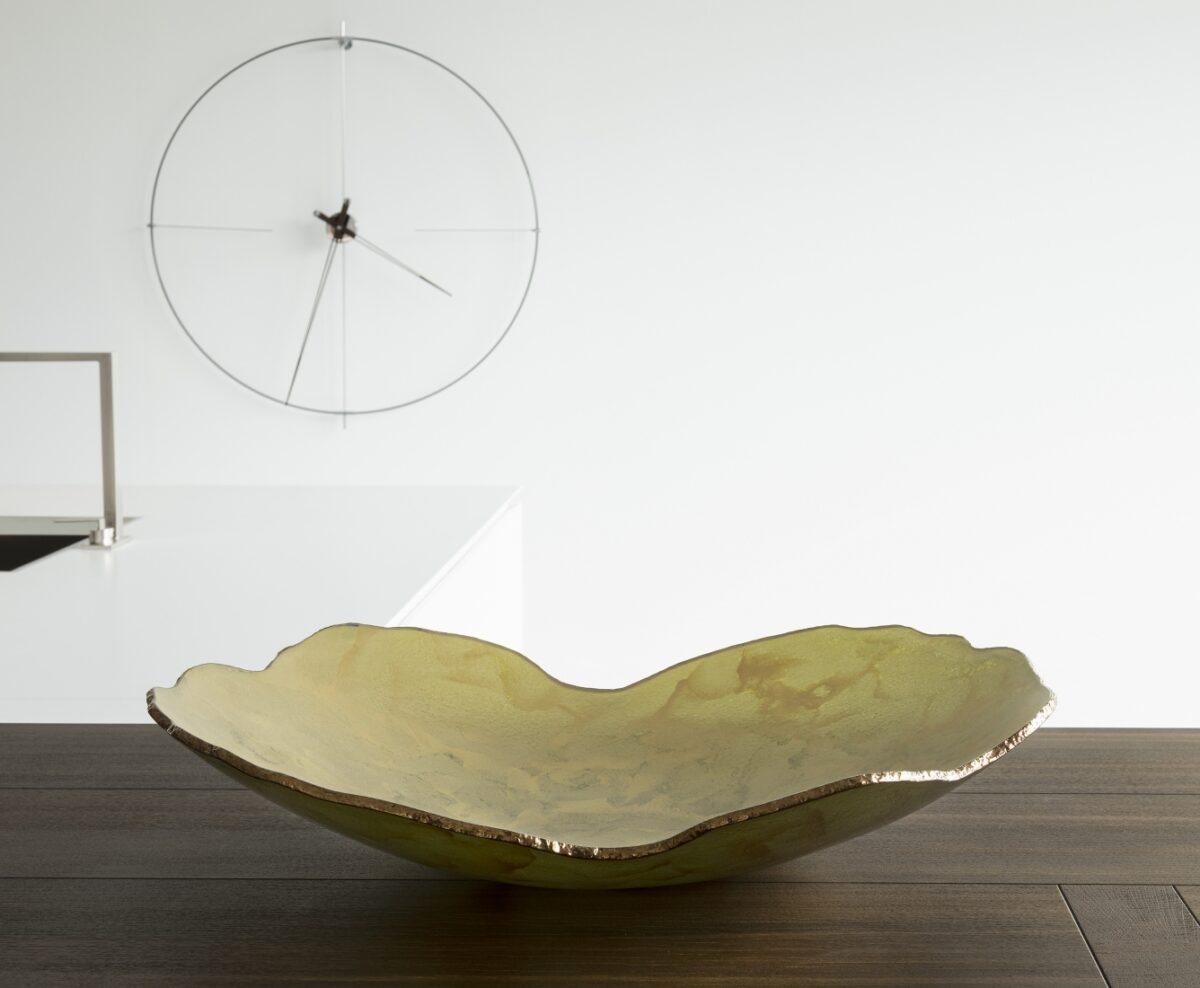 Gardeco Mapa Glass Bowl Ouro Fosca Bronze Top RM MAOUR65 01