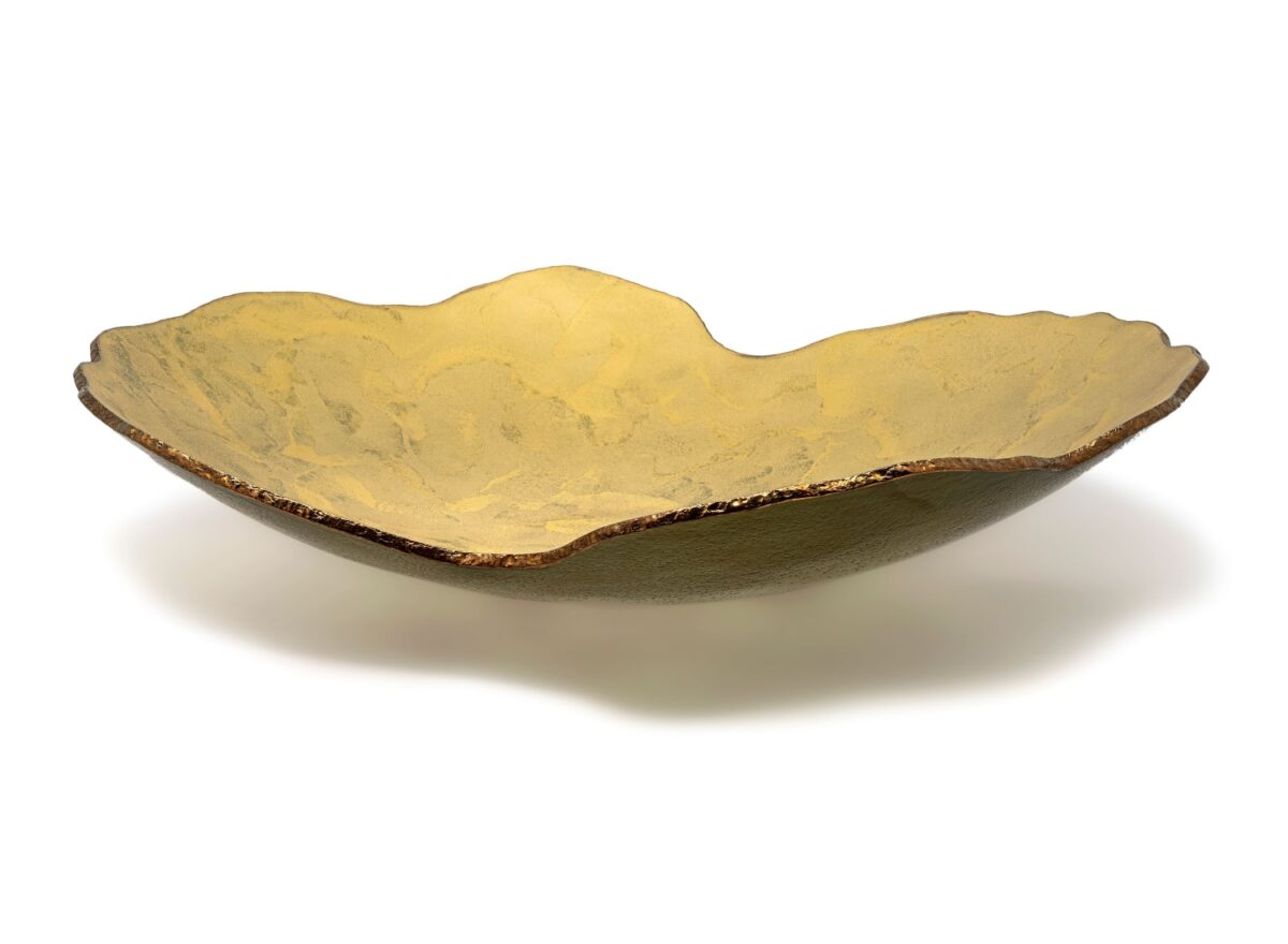 Gardeco Mapa Glass Bowl Ouro Fosca Bronze Top RM MAOUR65