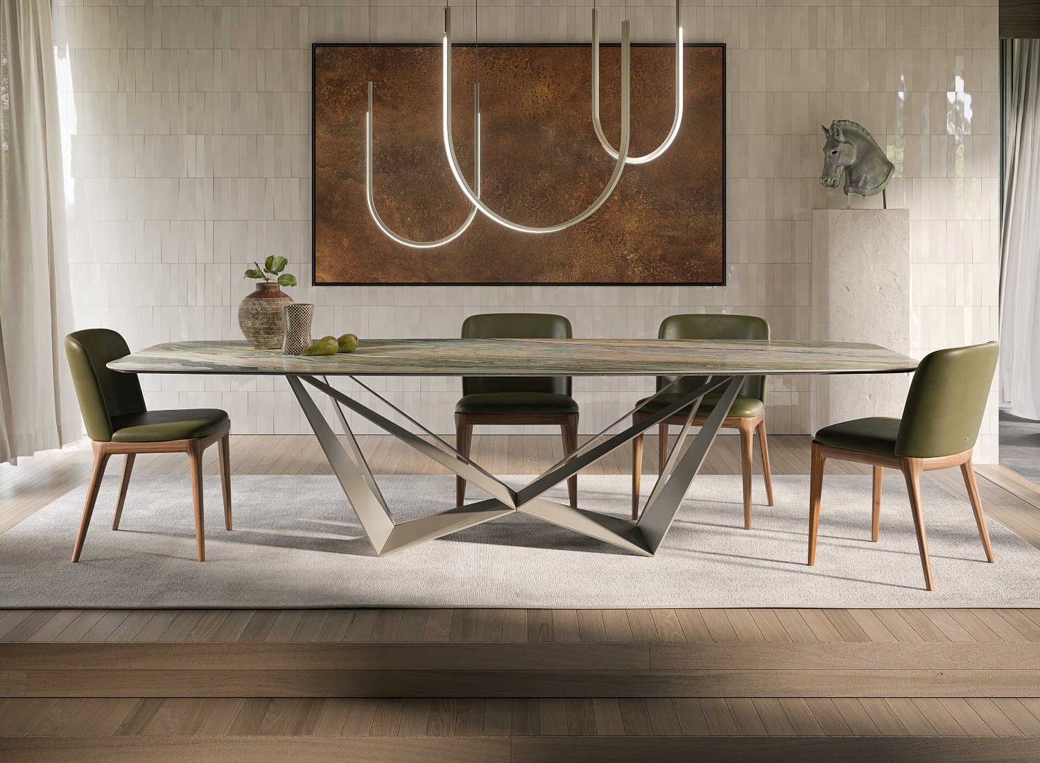 Cattelan Italia Skorpio Ceramic Dining Table Made in Italy