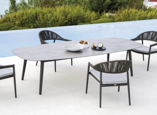 Varaschin Ellisse Low Outdoor Dining Table 01
