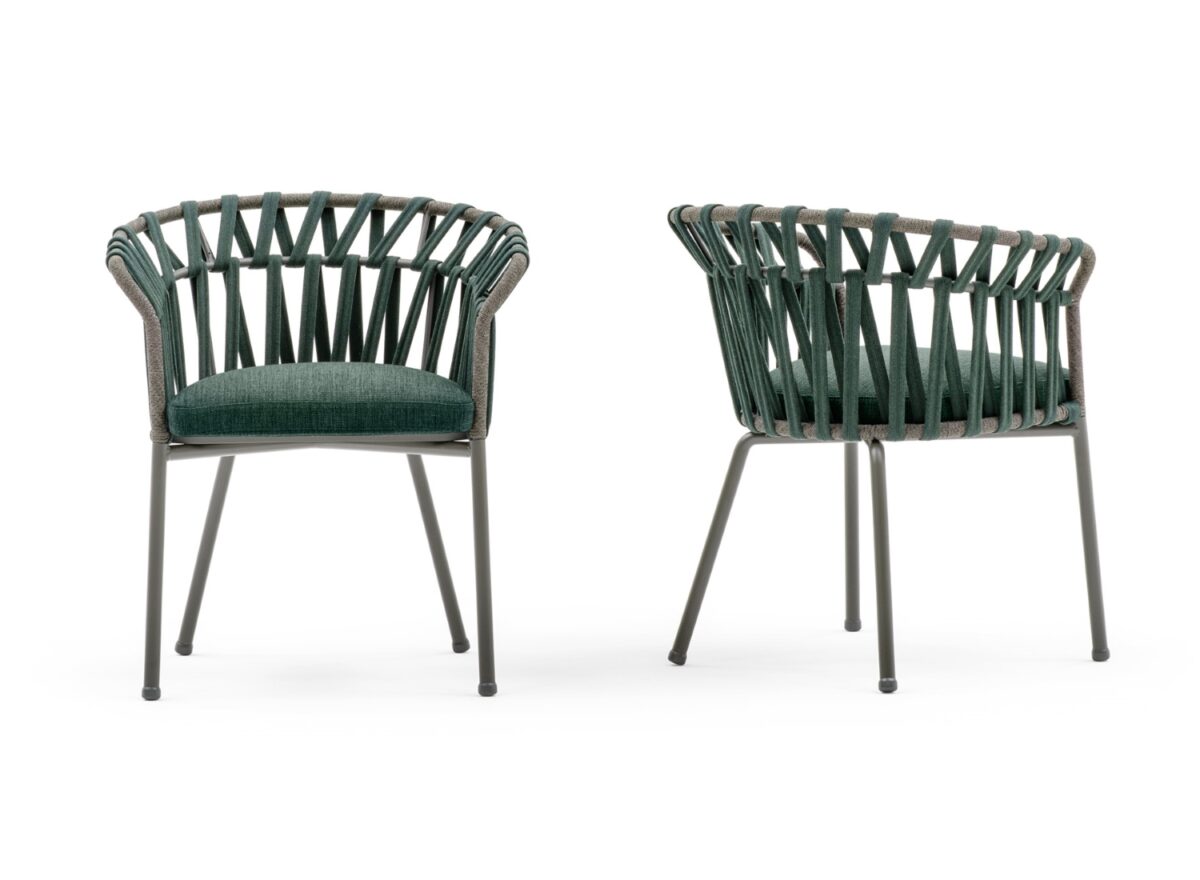 Varaschin Emma Cross Outdoor Dining Armchair 017