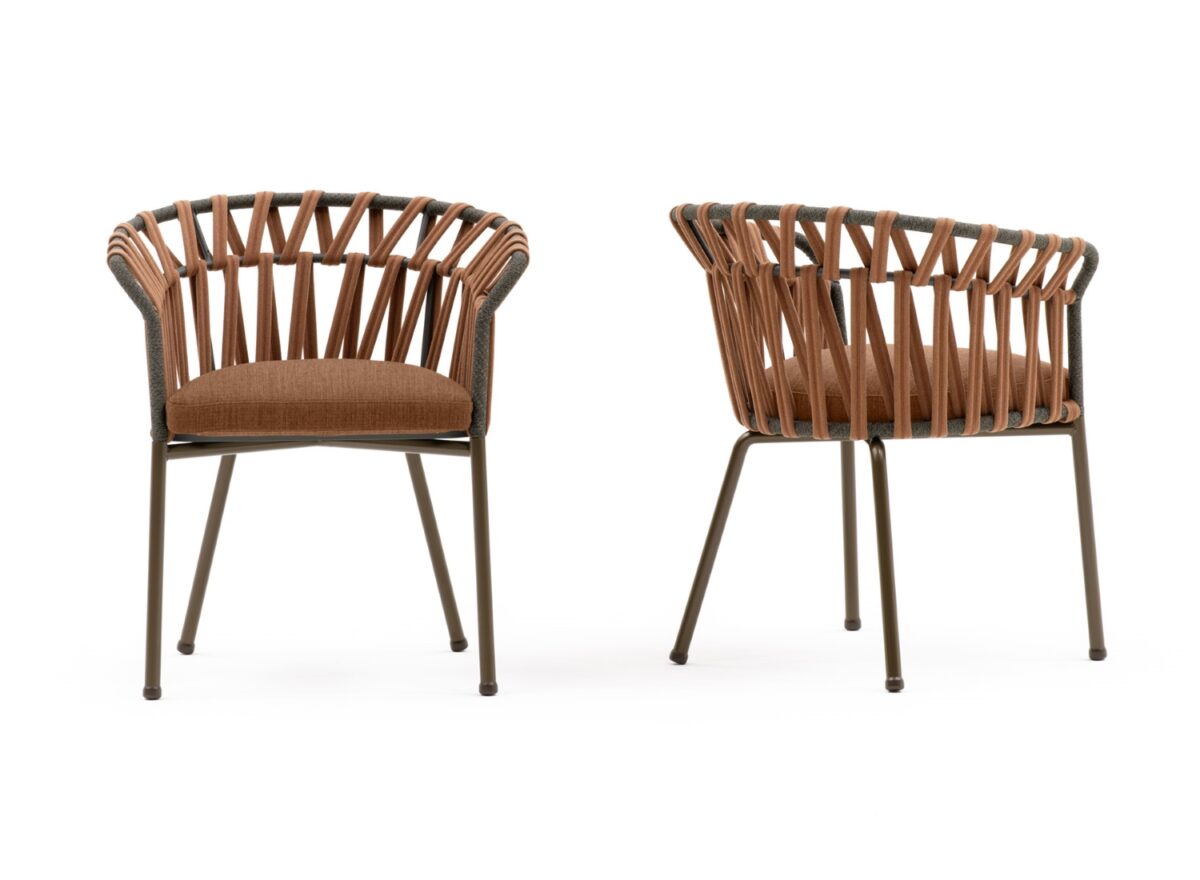 Varaschin Emma Cross Outdoor Dining Armchair 018