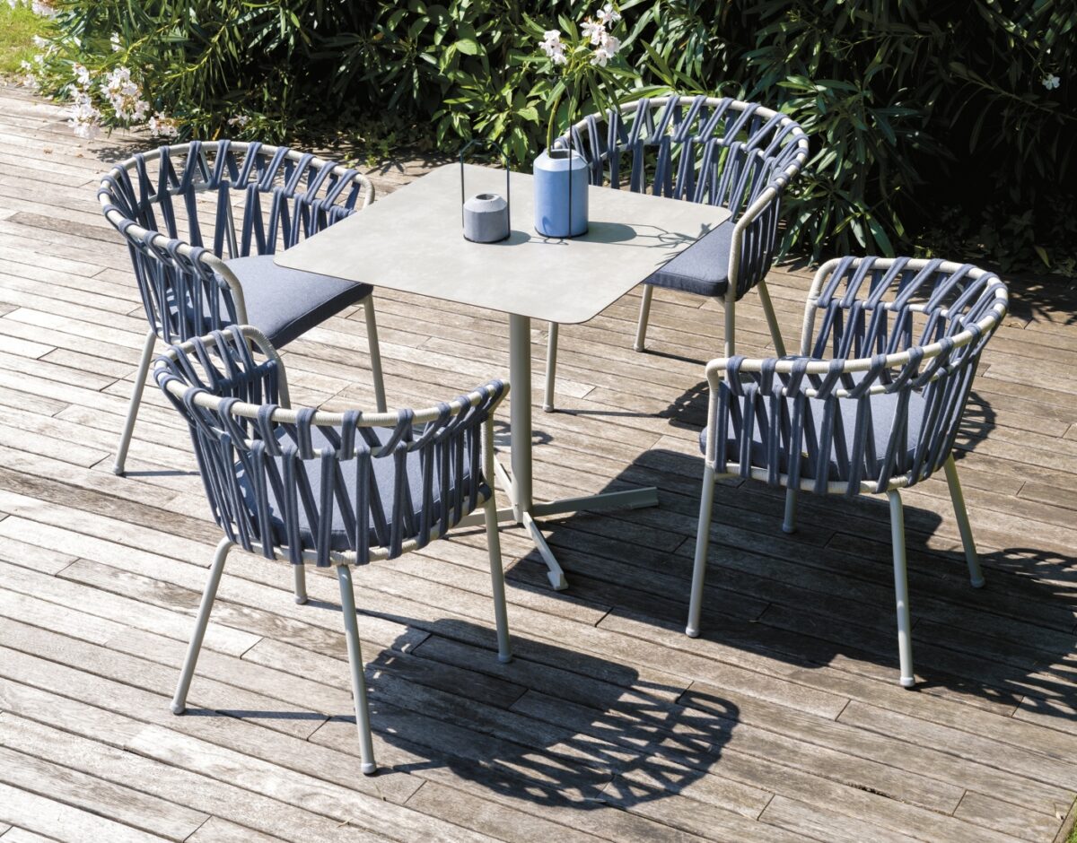 Varaschin Emma Cross Outdoor Dining Armchair 03