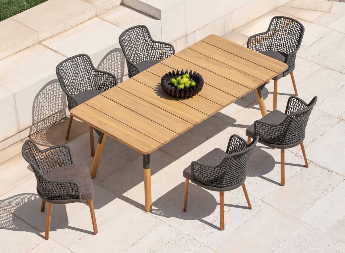Varaschin Link Teak Outdoor Dining Table 01