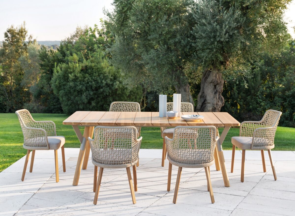 Varaschin Link Teak Outdoor Dining Table 04