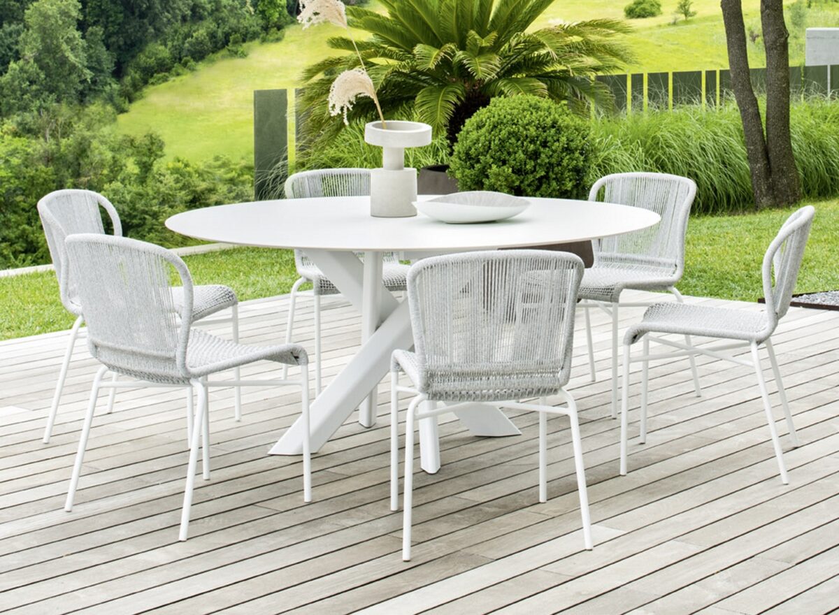 Varaschin System Star Round Outdoor Dining Table 01
