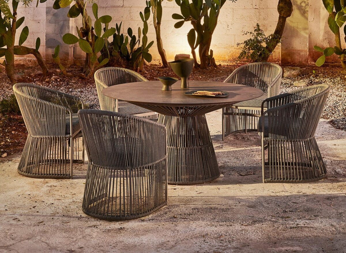 Varaschin Tibidabo Round Outdoor Dining Table 01