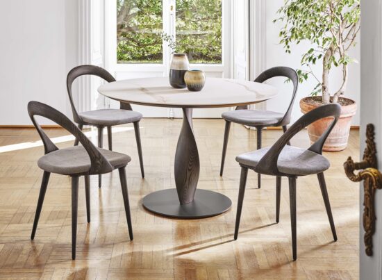 Porada Spin Rock Round Dining Table 01