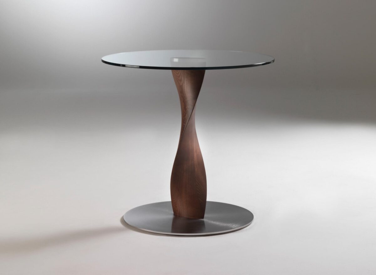 Porada Spin Round Glass Dining Table 02