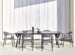 Varaschin Link Outdoor Dining Table metal legs 02