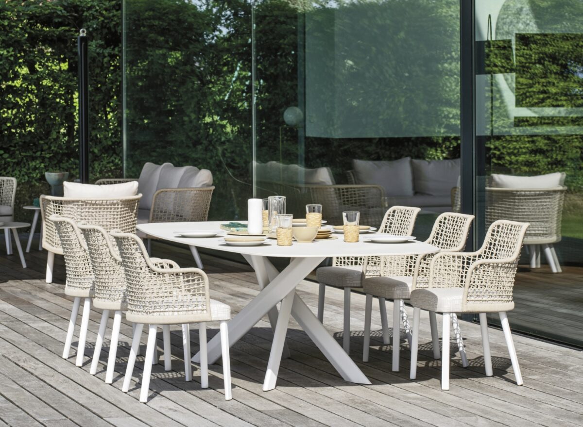 Varaschin System Star Shaped Outdoor Dining Table 03