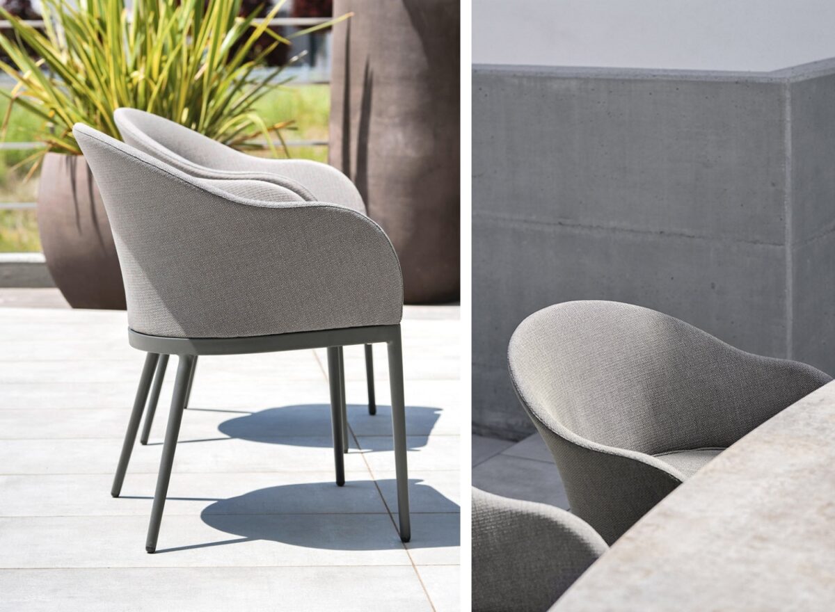 Varaschin Clver Bucket Outdoor Dining Armchair 01