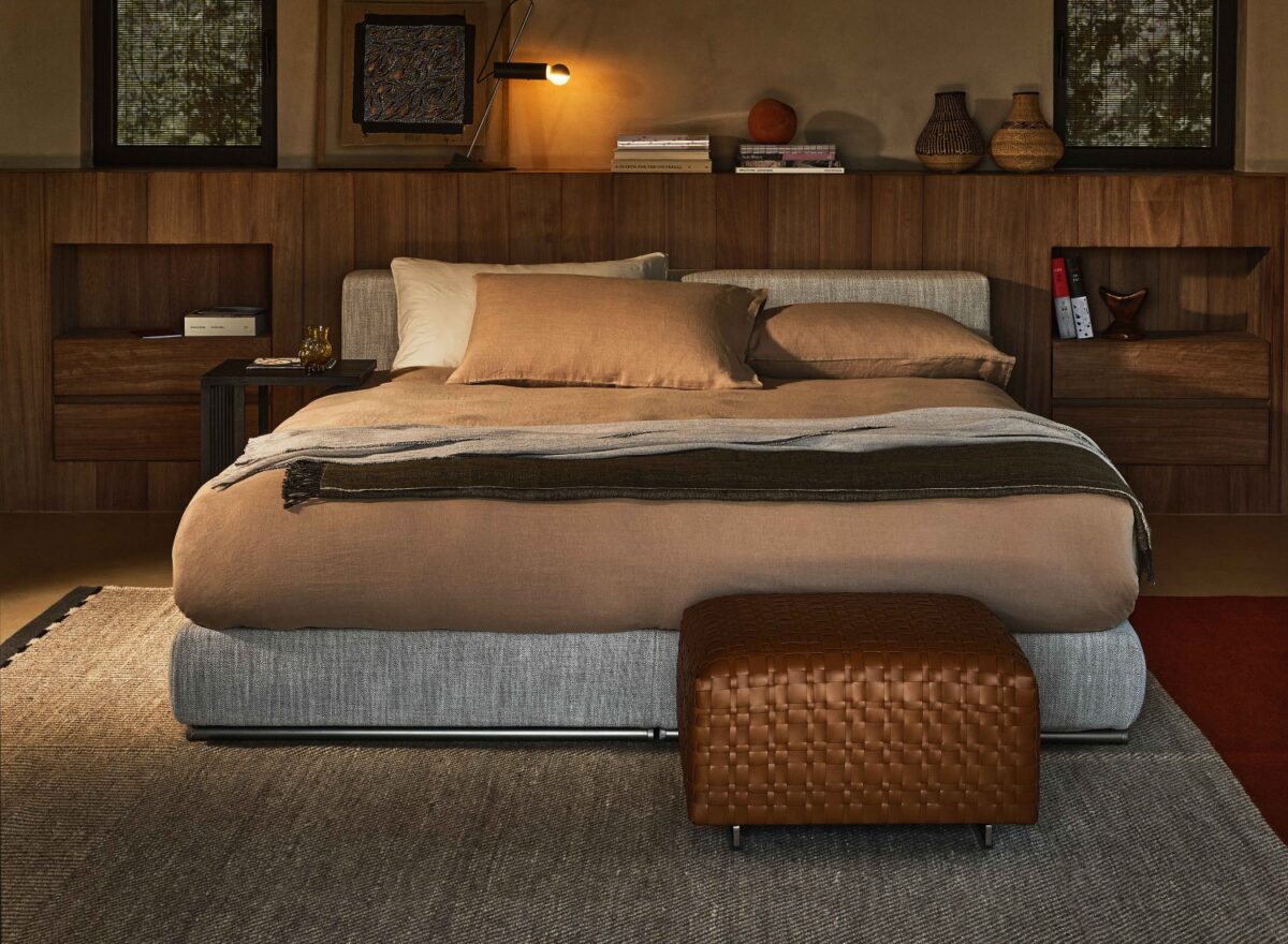 Flexform Groundpiece Slim Bed 01