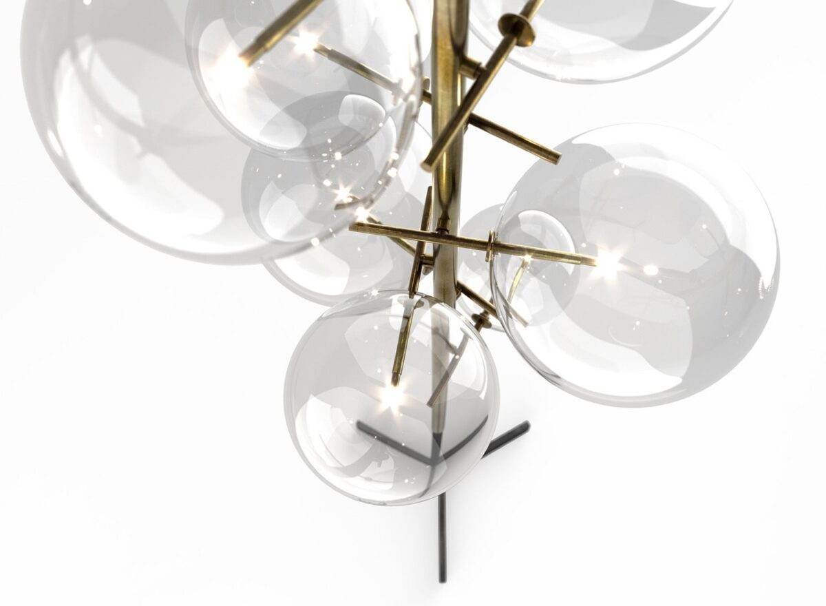 Gallotti Radice Bolle Vertical Floor to Ceiling Light 03