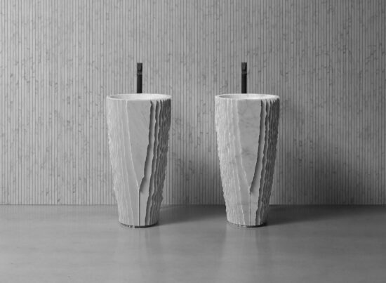 Antonio Lupi Controverao Freestanding Marble Basin LIFESTYLE 01