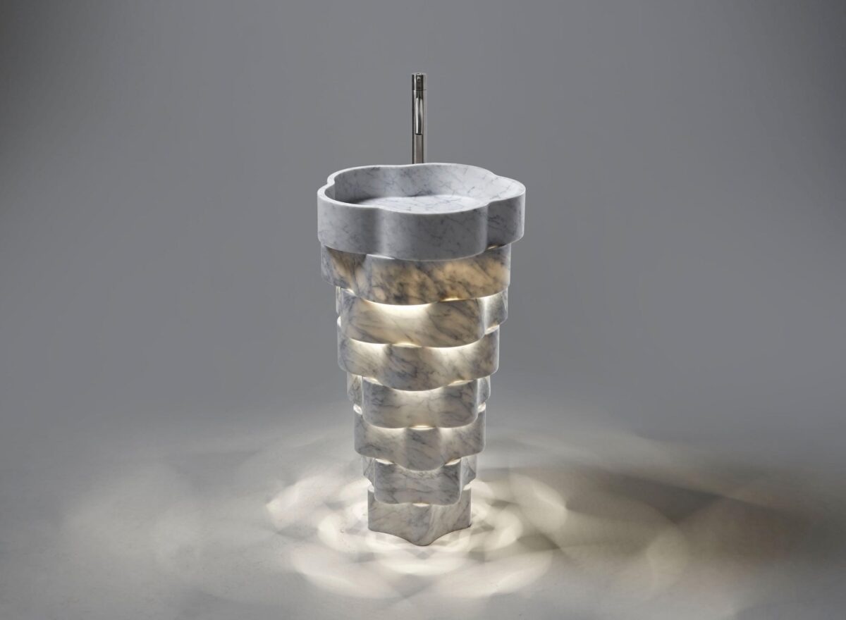 Antonio Lupi Intreccio Freestanding Marble Basin STILL LIFE 02