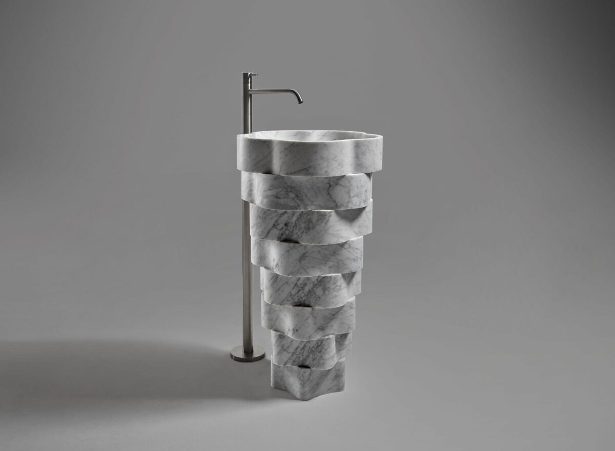 Antonio Lupi Intreccio Freestanding Marble Basin STILL LIFE 03