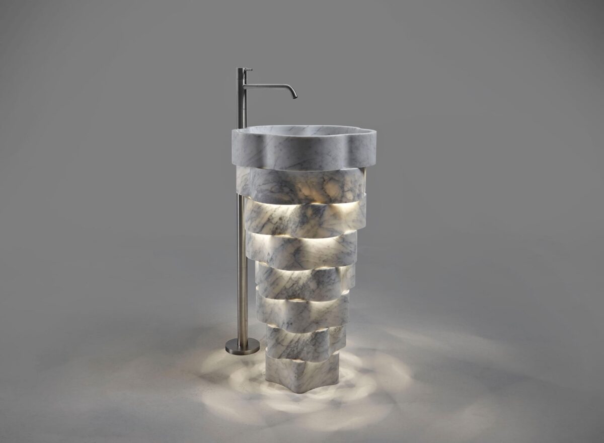 Antonio Lupi Intreccio Freestanding Marble Basin STILL LIFE 04