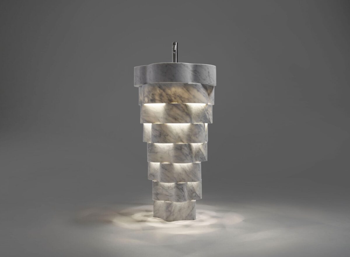 Antonio Lupi Intreccio Freestanding Marble Basin STILL LIFE 05