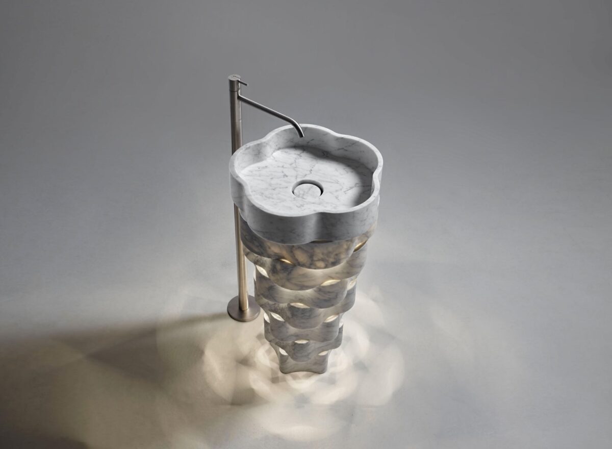 Antonio Lupi Intreccio Freestanding Marble Basin STILL LIFE 06