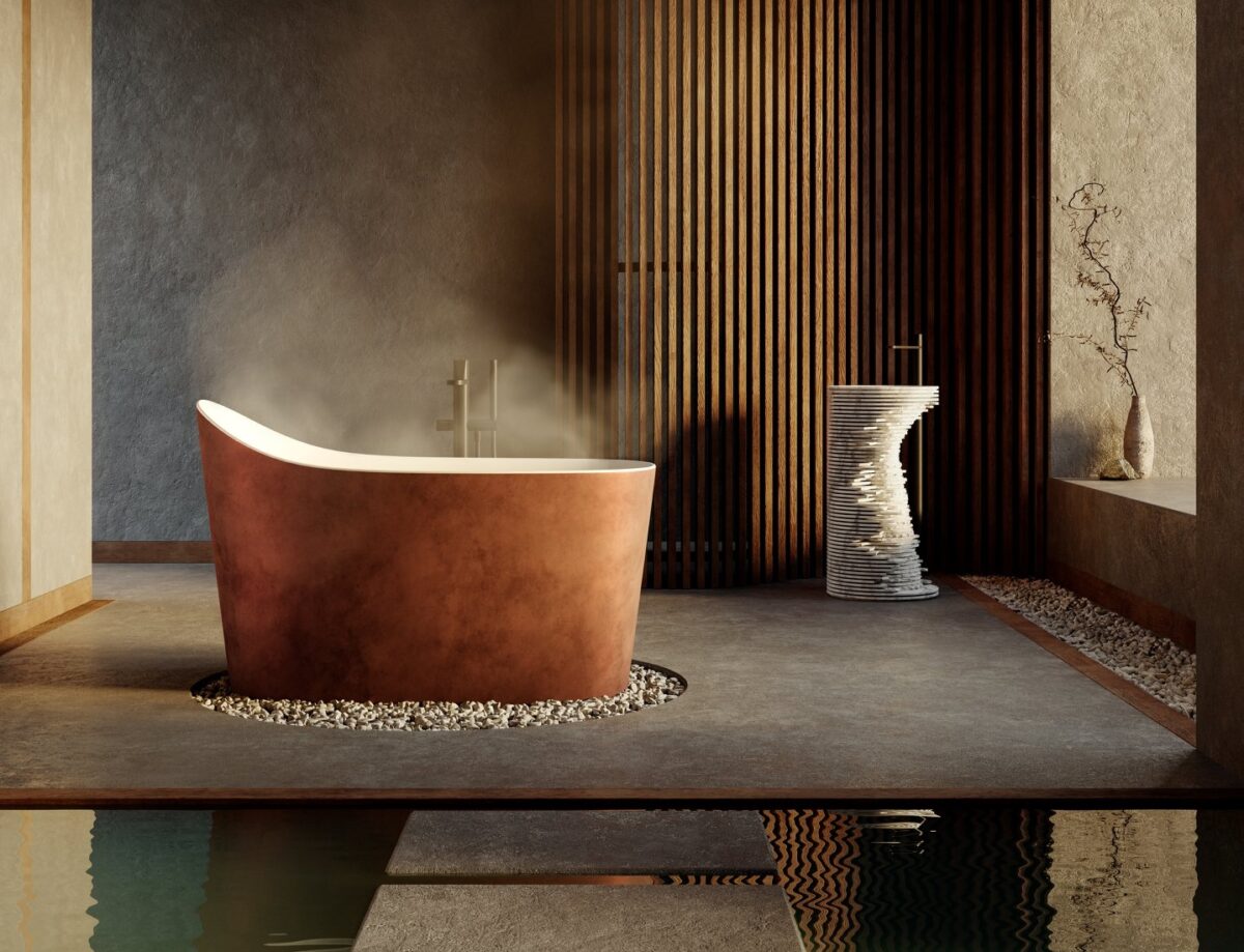 Antonio Lupi Introverso Freestanding Marble Basin LIFESTYLE 03