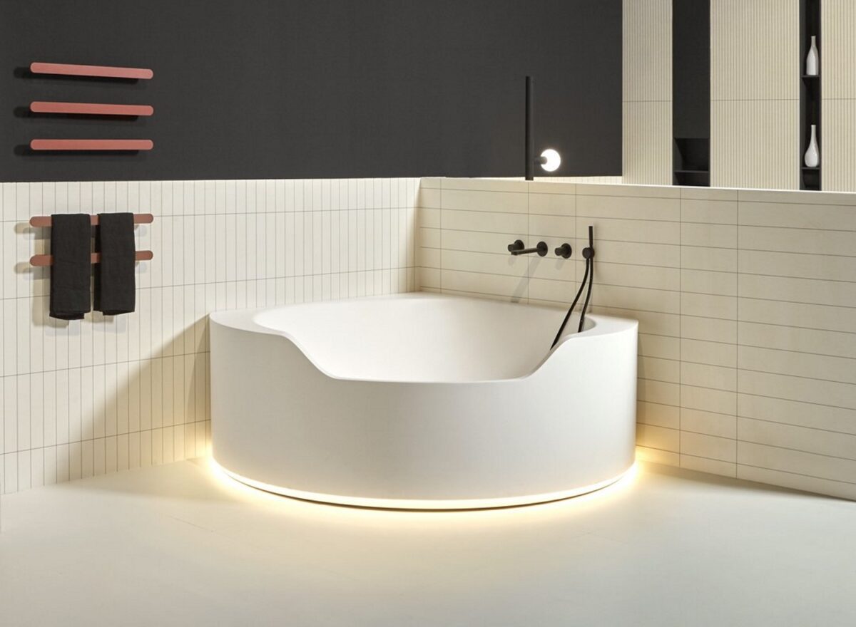 Antonio Lupi Ofuro Corner Bathtub Lifestyle 01