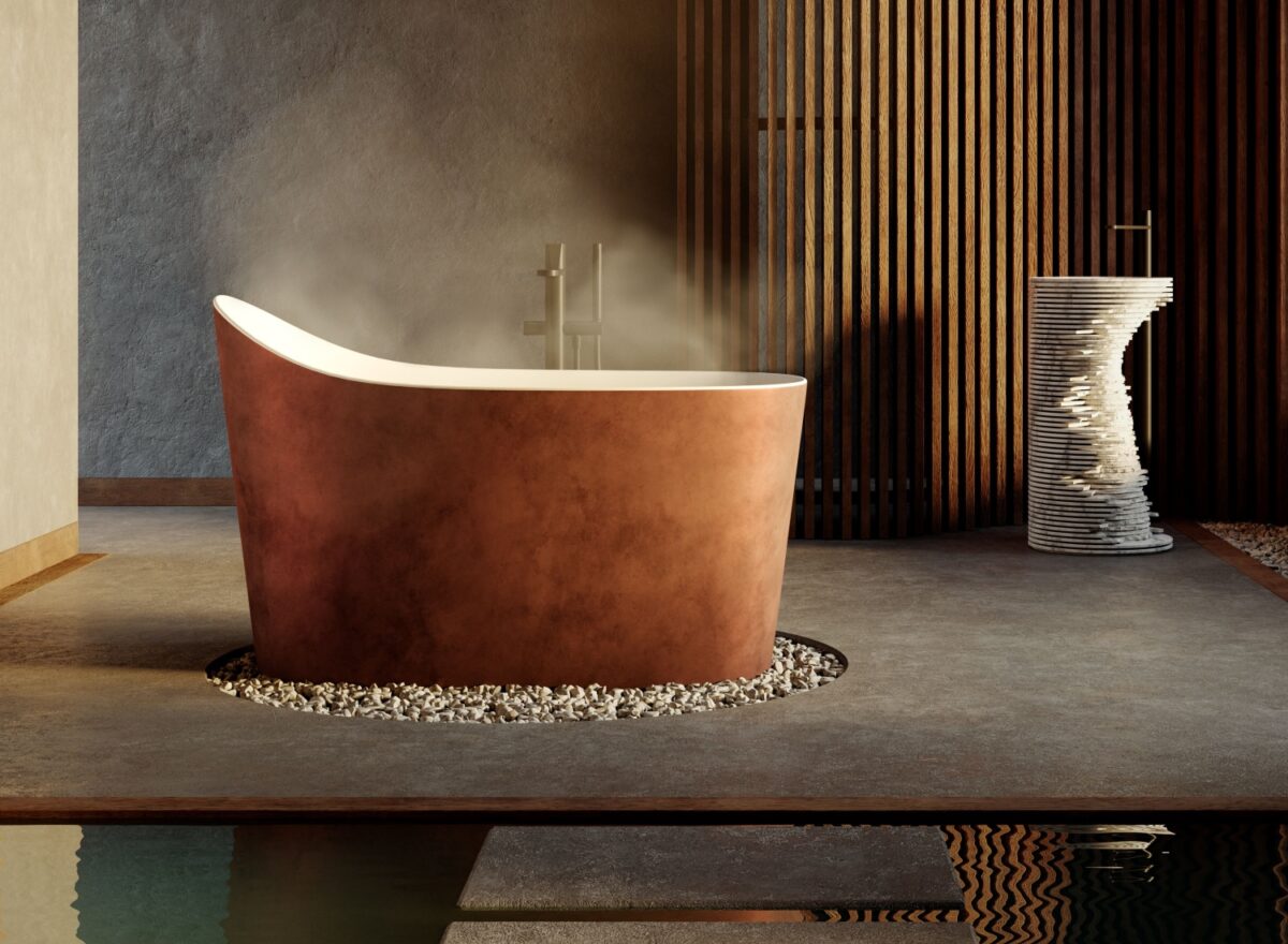 Antoniolupi Mastello Liquid Metal Bathtub LIFESTYLE 01