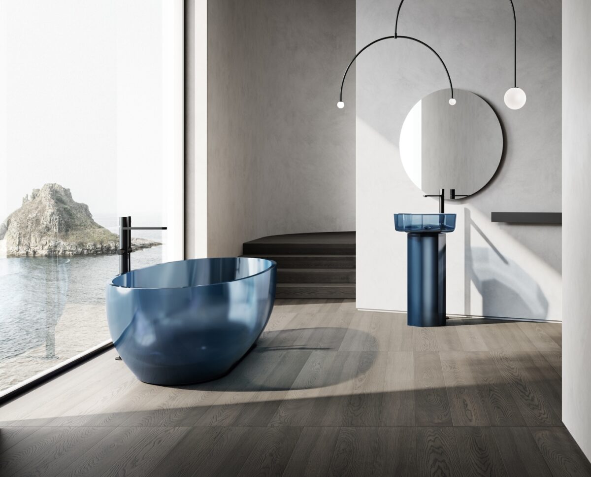 Antoniolupi Reflex Cristalplant Bathtub LIFESTYLE 02